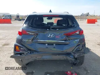 2021 Hyundai Kona Ultimate with VIN KM8K53A50MU601084, listed as a IAAI auction lot 41900099 with 56,171 mi miles. Bid and sale history available at carsss.com. Image 16.