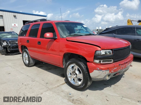 2001 Chevrolet Tahoe LT with VIN 1GNEC13T11R144184, listed as a Copart auction lot 57570885 with Not provided miles and Salvage title. Bid and sale history available at DreamBid. Image 4.