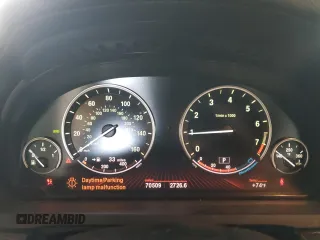 2011 BMW 7 Series 740i with VIN WBAKA4C50BC613240, listed as a Copart auction lot 43838615 with 70,509 mi miles and Salvage Title. Bid and sale history available at carsss.com. Image 9.