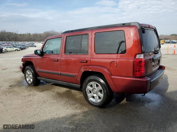 2007 Jeep Commander Sport with VIN 1J8HH48K07C664096, listed as a Copart auction lot 43818255 with 134,275 mi miles and Salvage Title. Bid and sale history available at carsss.com. Image 2.