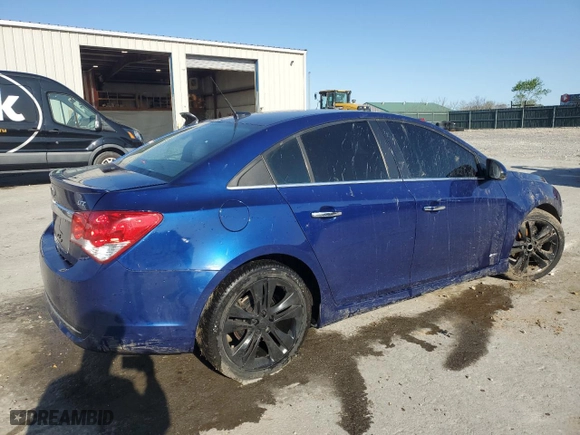 2012 Chevrolet Cruze LTZ with VIN 1G1PH5SC5C7207452, listed as a Copart auction lot 52160745 with 128,185 mi miles and Salvage Title. Bid and sale history available at carsss.com. Image 3.