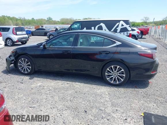 2019 Lexus ES 350 with VIN 58ABZ1B12KU038078, listed as a IAAI auction lot 42143836 with 50,741 mi miles and . Bid and sale history available at DreamBid. Image 14.