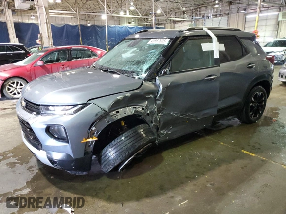 2022 Chevrolet TrailBlazer LT with VIN KL79MPSL3NB078275, listed as a Copart auction lot 45567805 with 27,112 mi miles and Clean Title. Bid and sale history available at carsss.com. Image 1.