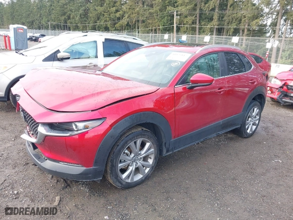 2022 Mazda CX-30 2.5 S Carbon Edition with VIN 3MVDMBCL1NM430582, listed as a IAAI auction lot 41825117 with 74,181 mi miles. Bid and sale history available at carsss.com. Image 2.