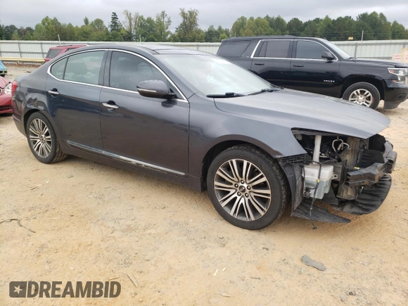2015 Kia Cadenza Premium with VIN KNALN4D75F5181683, listed as a Copart auction lot 72346994 with 184,455 mi miles and Salvage Title. Bid and sale history available at carsss.com. Image 4.