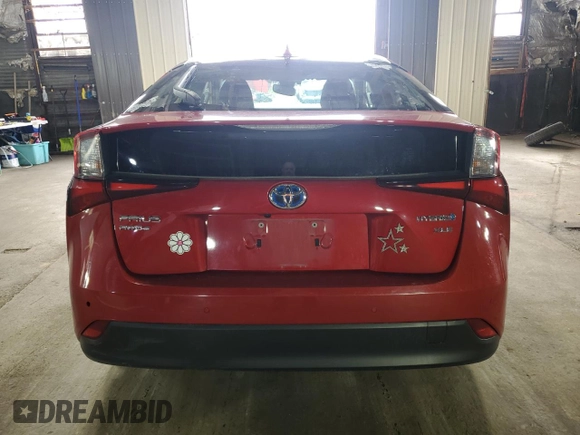 2019 Toyota Prius LE z VIN JTDL9RFU3K3005566, wystawiony jako Copart lot #73356914 z przebiegiem 49 028 mil mil oraz Nie do naprawy • Non repairable. Historia ofert i sprzedaży dostępna na DreamBid. Obrazek 6.