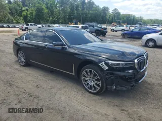 2022 BMW 7 Series 740i with VIN WBA7T2C06NCJ48203, listed as a Copart auction lot 54183325 with Not provided miles and Salvage title. Bid and sale history available at DreamBid. Image 4.