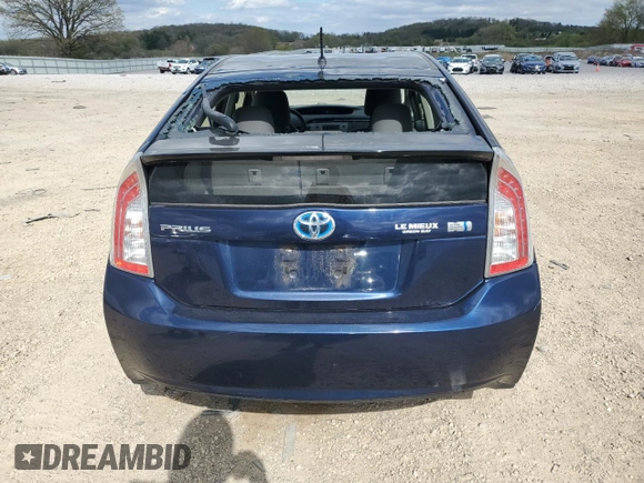 2012 Toyota Prius One with VIN JTDKN3DU0C1564349, listed as a Copart auction lot 54933595 with 241,516 mi miles and Non Repairable. Bid and sale history available at DreamBid. Image 6.