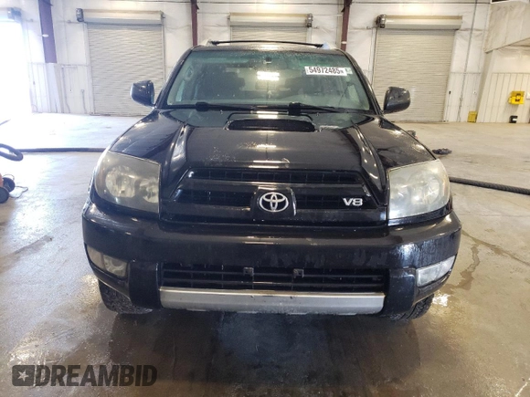 2005 Toyota 4Runner SR5 with VIN JTEBT14R750046832, listed as a Copart auction lot 54972485 with 400,650 mi miles and Clean Title. Bid and sale history available at DreamBid. Image 5.