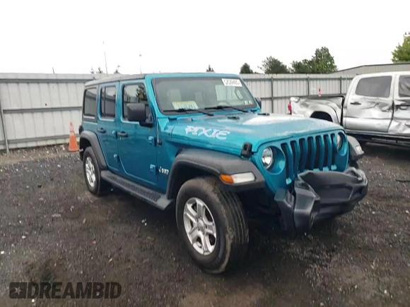 2020 Jeep Wrangler Unlimited Sport S z VIN 1C4HJXDG8LW163366, wystawiony jako Copart lot #57572465 z przebiegiem 57 672 mil mil oraz Szkoda całkowita • Salvage title. Historia ofert i sprzedaży dostępna na DreamBid. Obrazek 13.
