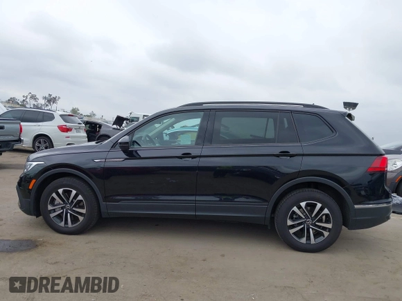 2024 Volkswagen Tiguan S with VIN 3VVRB7AX1RM175360, listed as a IAAI auction lot 42196560 with 5,133 mi miles and . Bid and sale history available at DreamBid. Image 14.