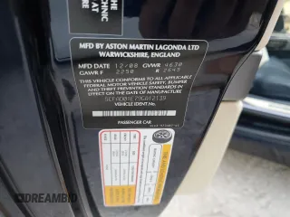 2009 Aston Martin DB9 z VIN SCFAD01E79GA12139, wystawiony jako Copart lot #76241164 z przebiegiem Nie podano mil oraz Szkody całkowita. Historia ofert i sprzedaży dostępna na DreamBid. Obrazek 13.