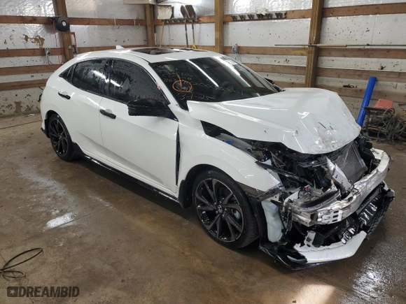2019 Honda Civic Hatchback Sport Touring with VIN SHHFK7H9XKU224296, listed as a Copart auction lot 43169155 with 36,662 mi miles and Salvage Title. Bid and sale history available at carsss.com. Image 4.