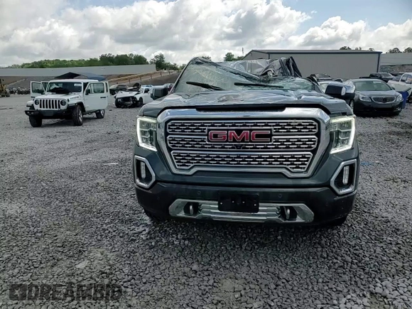 2021 GMC Sierra 1500 Denali with VIN 1GTU9FEL1MZ252967, listed as a Copart auction lot 58204675 with 34,686 mi miles and Salvage title. Bid and sale history available at DreamBid. Image 13.
