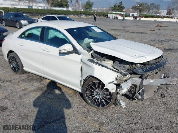 2016 Mercedes-Benz CLA with VIN WDDSJ4EB6GN333412, listed as a IAAI auction lot 34869801 with 121,179 mi miles. Bid and sale history available at carsss.com. Image 1.