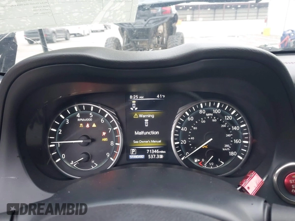 2018 Infiniti Q50 Red Sport 400 with VIN JN1FV7ARXJM480160, listed as a IAAI auction lot 41994848 with 71,346 mi miles and . Bid and sale history available at DreamBid. Image 7.