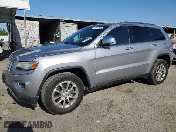 2014 Jeep Grand Cherokee Limited with VIN 1C4RJEBG7EC152049, listed as a Copart auction lot 55172175 with 126,160 mi miles and Salvage Title. Bid and sale history available at DreamBid. Image 1.