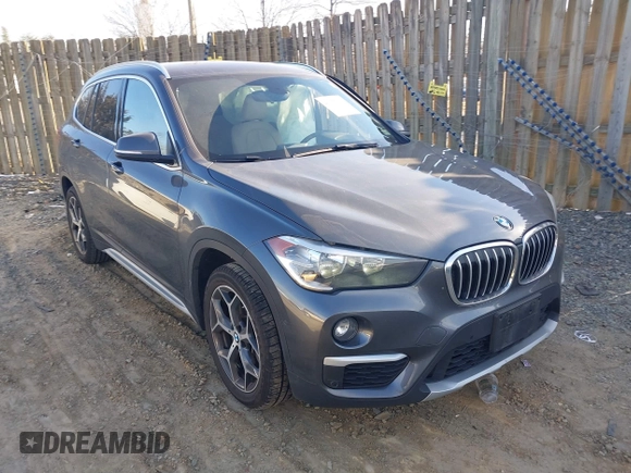 2018 BMW X1 xDrive28i with VIN WBXHT3C32J5L31896, listed as a IAAI auction lot 41675944 with 47,190 mi miles. Bid and sale history available at carsss.com. Image 1.