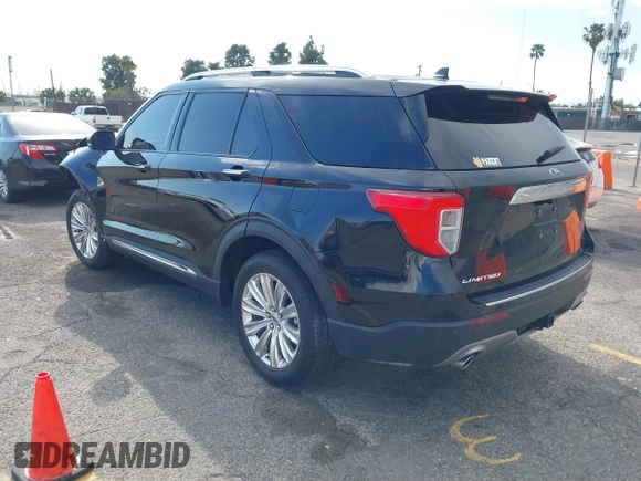 2023 Ford Explorer Limited with VIN 1FMSK7FH5PGA76352, listed as a IAAI auction lot 41752623 with 17,237 mi miles. Bid and sale history available at carsss.com. Image 3.