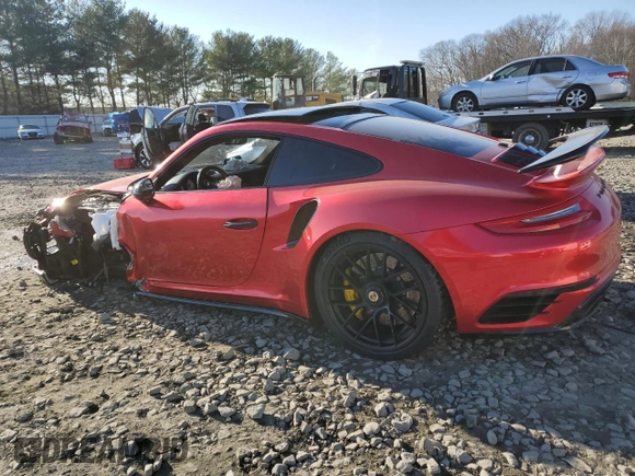 2018 Porsche 911 Turbo z VIN WP0AD2A9XJS156456, wystawiony jako Copart lot #80754363 z przebiegiem 12 707 mil mil oraz Szkoda całkowita • Salvage title. Historia ofert i sprzedaży dostępna na DreamBid. Obrazek 2.