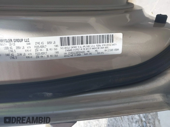 2014 Dodge Grand Caravan SXT with VIN 2C4RDGCG8ER244201, listed as a IAAI auction lot 42017091 with 161,653 mi miles and . Bid and sale history available at DreamBid. Image 9.