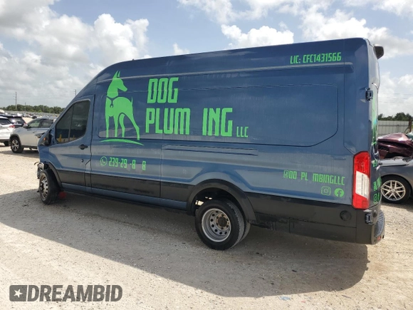 2023 Ford Transit with VIN 1FTRS4XG4PKA49535, listed as a Copart auction lot 70256894 with 21,740 mi miles and Salvage Title. Bid and sale history available at carsss.com. Image 2.