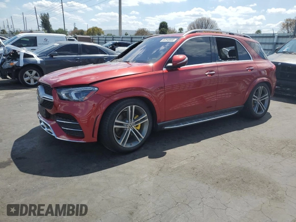 2020 Mercedes-Benz GLE 450 with VIN 4JGFB5KB3LA001511, listed as a Copart auction lot 52548855 with Not provided miles and Non repairable. Bid and sale history available at DreamBid. Image 1.
