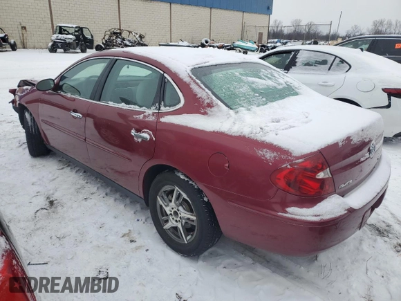 2005 Buick LaCrosse CX with VIN 2G4WC532951345370, listed as a Copart auction lot 89134185 with 84,373 mi miles and Salvage title. Bid and sale history available at DreamBid. Image 2.