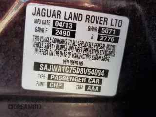 2013 Jaguar XJ z VIN SAJWA1C75D8V54004, wystawiony jako Copart lot #76922464 z przebiegiem 107 175 mil mil oraz Szkoda całkowita • Salvage title. Historia ofert i sprzedaży dostępna na DreamBid. Obrazek 12.