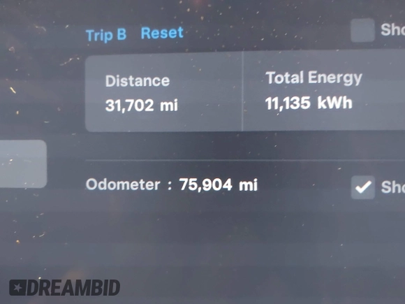 2018 Tesla Model S 75D with VIN 5YJSA1E2XJF248751, listed as a IAAI auction lot 42079081 with 75,904 mi miles and . Bid and sale history available at DreamBid. Image 7.