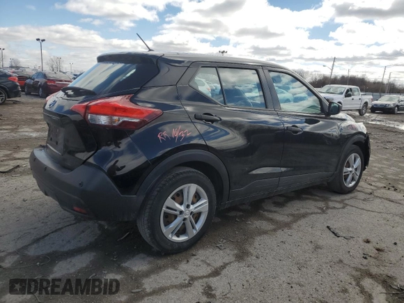 2020 Nissan Kicks S with VIN 3N1CP5BV0LL489833, listed as a Copart auction lot 46720205 with 89,602 mi miles and Salvage Title. Bid and sale history available at carsss.com. Image 3.