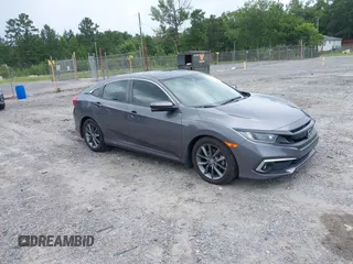 2019 Honda Civic EX z VIN JHMFC1F3XKX011265, wystawiony jako IAAI lot #42492525 z przebiegiem 56 703 mil mil oraz . Historia ofert i sprzedaży dostępna na DreamBid. Obrazek 1.