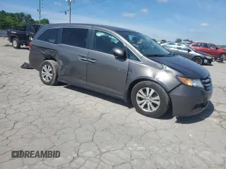 2015 Honda Odyssey EX-L with VIN 5FNRL5H60FB089678, listed as a Copart auction lot 56025035 with Not Provided miles and Salvage Title. Bid and sale history available at DreamBid. Image 4.