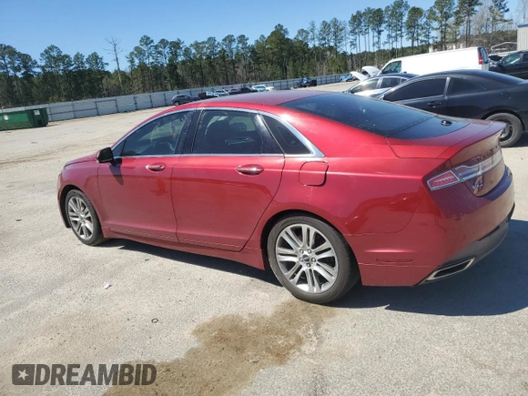 2015 Lincoln MKZ with VIN 3LN6L2GK1FR622826, listed as a Copart auction lot 50158725 with Not Provided miles and Salvage Title. Bid and sale history available at DreamBid. Image 2.