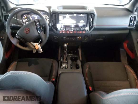 2025 Nissan Frontier S with VIN 1N6ED1EK6SN623961, listed as a Copart auction lot 57083555 with 4,720 mi miles and Salvage title. Bid and sale history available at DreamBid. Image 8.
