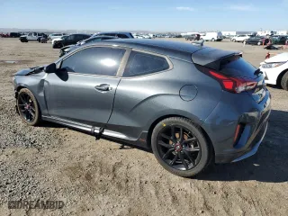 2019 Hyundai Veloster Turbo R-Spec with VIN KMHTH6AB7KU020391, listed as a Copart auction lot 49840155 with 116,984 mi miles and Salvage Title. Bid and sale history available at carsss.com. Image 2.