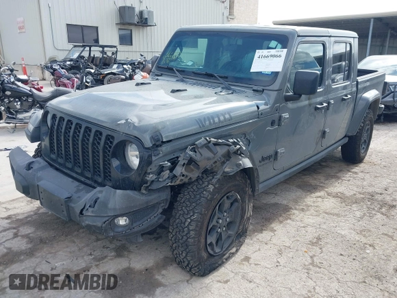 2021 Jeep Gladiator Willys с VIN 1C6HJTAG9ML559555, выставлен на аукционе IAAI как лот 41669066 с пробегом 74 799 миль миль и . История ставок и продаж доступна на DreamBid. Изображение 2.