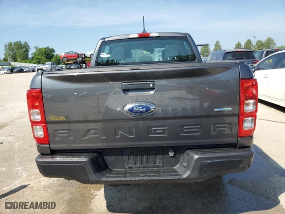 2019 Ford Ranger XL with VIN 1FTER4EH2KLA71056, listed as a Copart auction lot 55216874 with 57,375 mi miles and Salvage Title. Bid and sale history available at carsss.com. Image 6.