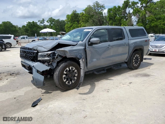 2023 Nissan Frontier PRO-4X with VIN 1N6ED1EK5PN651824, listed as a Copart auction lot 50928645 with 11,319 mi miles and Non Repairable. Bid and sale history available at carsss.com. Image 1.