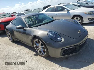 2021 Porsche 911 Carrera S with VIN WP0AB2A95MS222552, listed as a Copart auction lot 75054704 with 0 mi miles and Salvage Title. Bid and sale history available at carsss.com. Image 4.