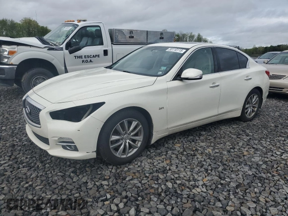 2016 Infiniti Q50 Premium with VIN JN1CV7AR7GM251575, listed as a Copart auction lot 55110115 with 238,751 mi miles and Salvage Title. Bid and sale history available at DreamBid. Image 1.