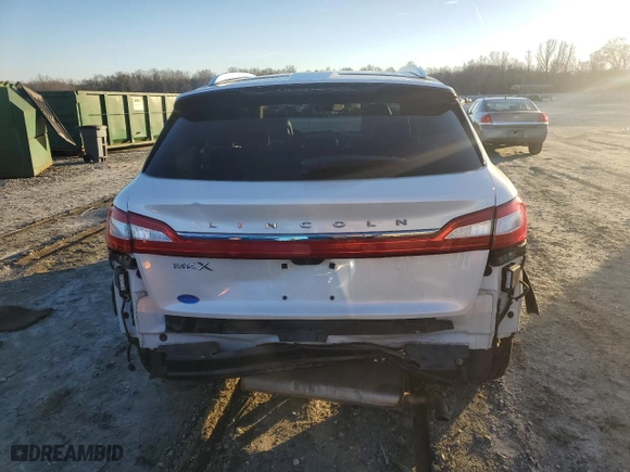 2016 Lincoln MKX Reserve with VIN 2LMTJ6LR7GBL51472, listed as a Copart auction lot 45743615 with 122,259 mi miles and Salvage Title. Bid and sale history available at carsss.com. Image 6.