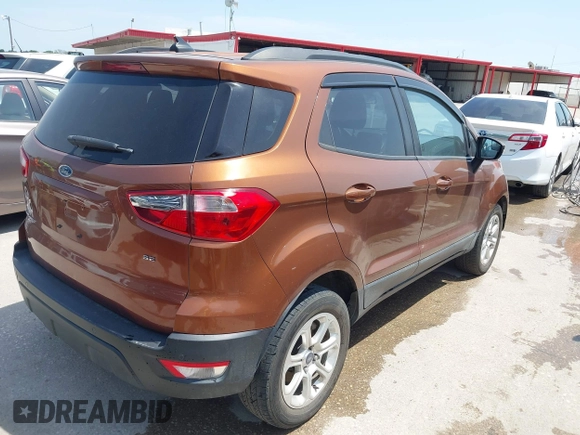 2018 Ford EcoSport SE with VIN MAJ3P1TE9JC212858, listed as a IAAI auction lot 42029732 with 98,869 mi miles and . Bid and sale history available at DreamBid. Image 4.