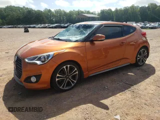 2016 Hyundai Veloster Turbo z VIN KMHTC6AE1GU266885, wystawiony jako Copart lot #55406225 z przebiegiem 62 667 mil mil oraz Szkoda całkowita • Salvage title. Historia ofert i sprzedaży dostępna na DreamBid. Obrazek 1.