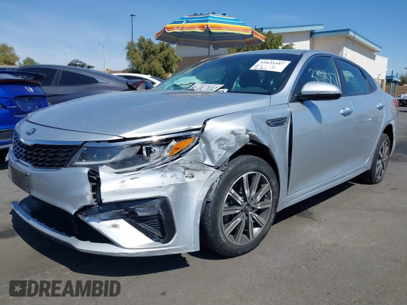 2019 Kia Optima LX with VIN 5XXGT4L3XKG355357, listed as a IAAI auction lot 41835587 with 70,802 mi miles. Bid and sale history available at carsss.com. Image 18.