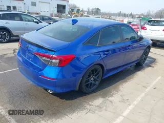 2023 Honda Civic Sedan Sport with VIN 2HGFE2F54PH525564, listed as a IAAI auction lot 41802008 with 25,203 mi miles. Bid and sale history available at carsss.com. Image 4.