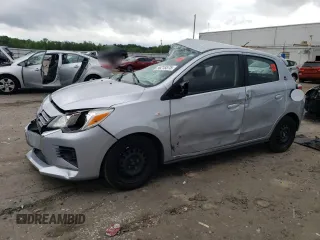2021 Mitsubishi Mirage ES z VIN ML32AUHJ6MH011881, wystawiony jako Copart lot #56218575 z przebiegiem 74 618 mil mil oraz Szkoda całkowita • Salvage title. Historia ofert i sprzedaży dostępna na DreamBid. Obrazek 1.
