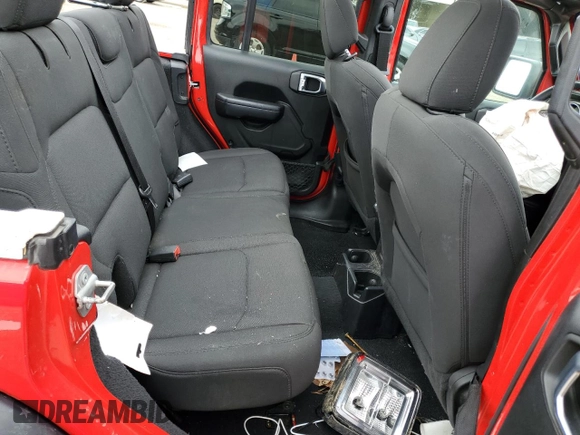 2021 Jeep Wrangler Unlimited Sport S with VIN 1C4HJXDN8MW622007, listed as a Copart auction lot 55930305 with Not provided miles and Salvage title. Bid and sale history available at DreamBid. Image 10.
