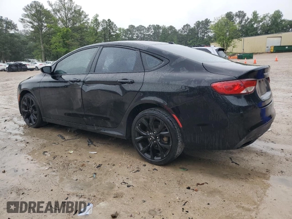 2015 Chrysler 200 S with VIN 1C3CCCBB7FN638895, listed as a Copart auction lot 59626025 with 102,837 mi miles and Salvage title. Bid and sale history available at DreamBid. Image 2.