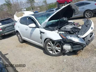 2012 Kia Optima EX with VIN 5XXGN4A61CG015054, listed as a IAAI auction lot 41796614 with Not Provided miles and . Bid and sale history available at carsss.com. Image 1.